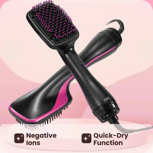 2 in 1 Hair Dryer Brush, Negative Ion Hair Dryer Brush, Hot Air Brush, Hair Styling Tool for Women & Girls, Hairdressing Tool.
