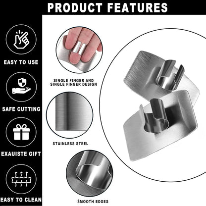 🔥LAST DAY SALE ONLY!! ✨BUY 1 GET 1 FREE!!!🔥Finger Guards for Cutting, Stainless Steel Finger Protector for Cutting Food