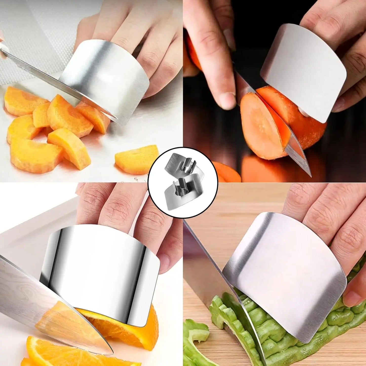 🔥LAST DAY SALE ONLY!! ✨BUY 1 GET 1 FREE!!!🔥Finger Guards for Cutting, Stainless Steel Finger Protector for Cutting Food