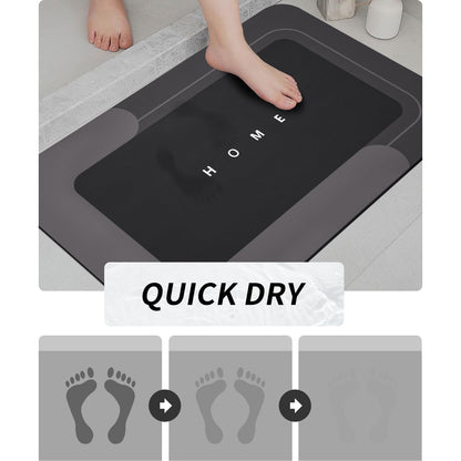 3-Piece Quick-Drying Absorbent Bathroom Mat Set with Non-Slip Rubber Backing