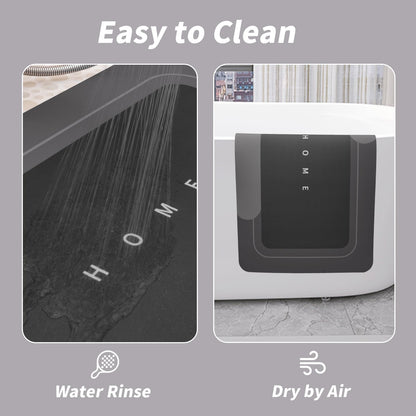 3-Piece Quick-Drying Absorbent Bathroom Mat Set with Non-Slip Rubber Backing