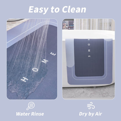 3-Piece Quick-Drying Absorbent Bathroom Mat Set with Non-Slip Rubber Backing