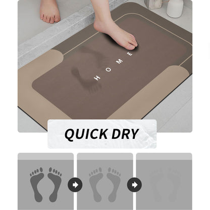 3-Piece Quick-Drying Absorbent Bathroom Mat Set with Non-Slip Rubber Backing