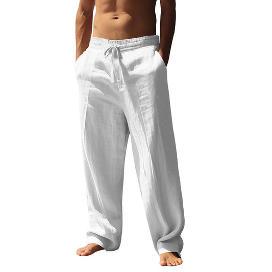 Men's Casual Drawstring Pants with Pockets